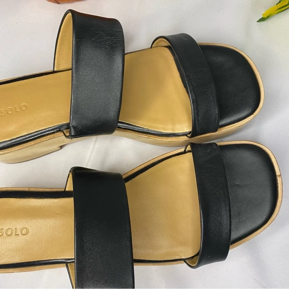 Nisolo All-Day Ellie Black Leather Clog Sandal Size 9